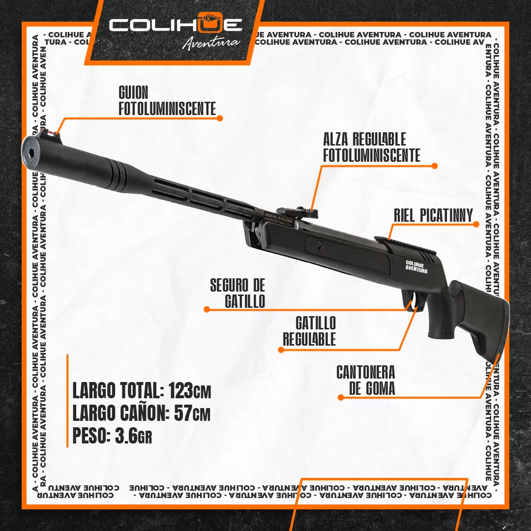Rifle Nitro Piston Apolo AP1000-Pro cal 5,5mm / 6,35mm - Imagen 2