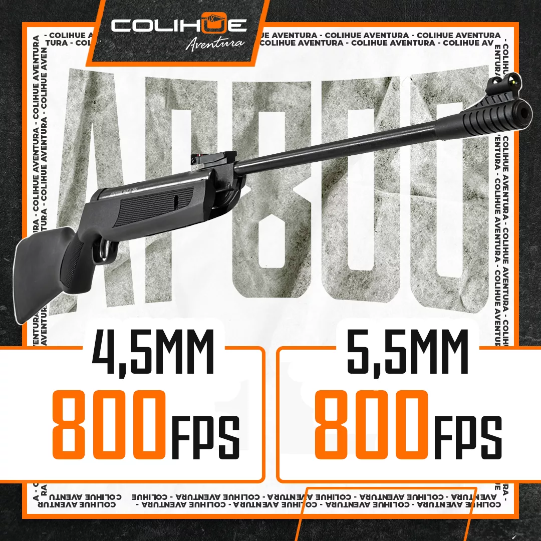 Rifle Resortero Apolo mod Ap800 cal 4,5mm / 5,5mm - Imagen 2