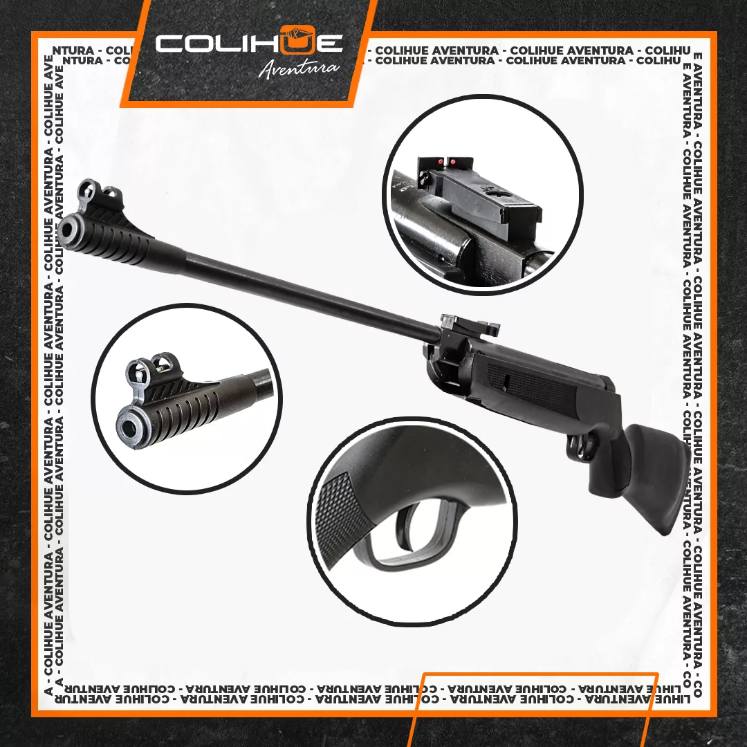 Rifle Resortero Apolo mod Ap800 cal 4,5mm / 5,5mm - Imagen 3