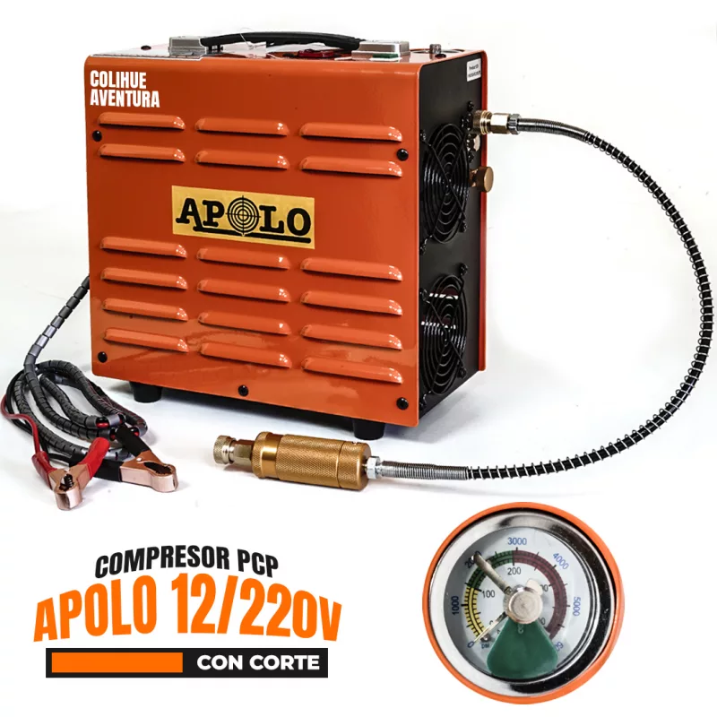 Compresor Apolo 12 / 220volt - 300bar (Corte Automatico)