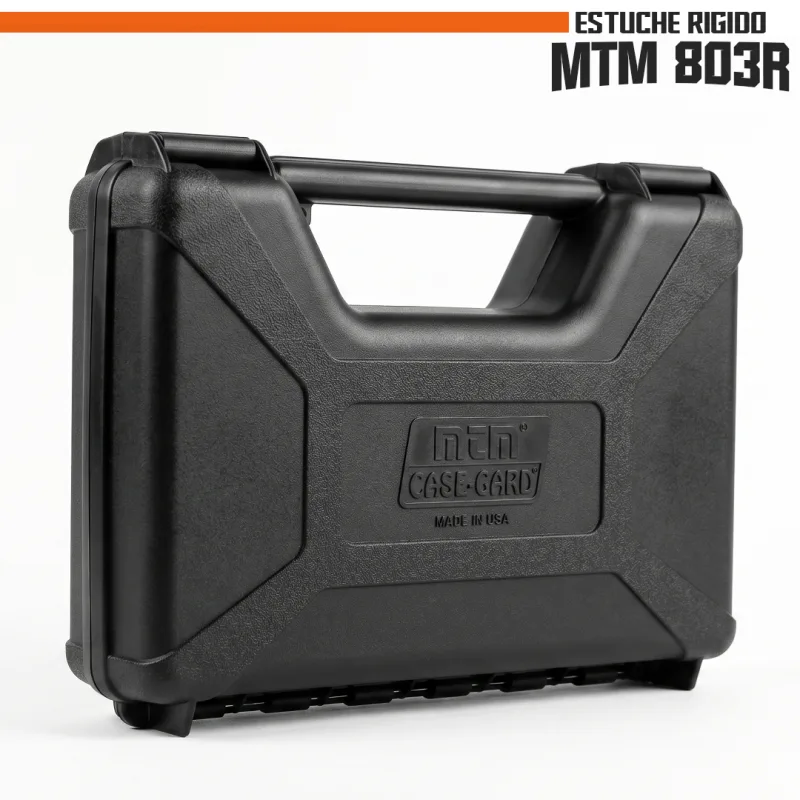 Estuche Rigido para Pistolas MTM (23cm x 16cm x 6cm)
