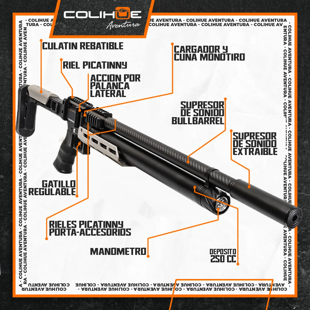Rifle PCP Fox Impact - Custom Plus - Imagen 4